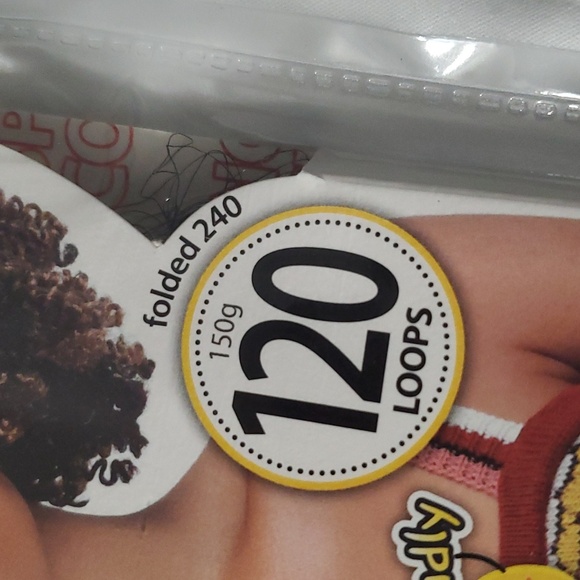 : 1 pk 7" 1B motown tress spring coil curl crochet braids 120 loops folded 240 - Picture 9 of 9